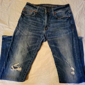 American Eagle Outfitters Slim Straight Blue Jeans Size 29x30